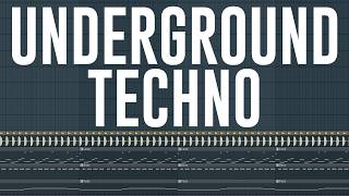 How To Make UNDERGROUND TECHNO!! - FL Studio Tutorial (+FREE FLP)