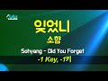 소향 Sohyang 잊었니 오 삼광빌라 1키 노래방 Karaoke LaLa Kpop