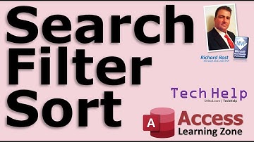 Searching, Sorting, Filtering Data in Microsoft Access