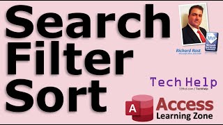 searching, sorting, filtering data in microsoft access