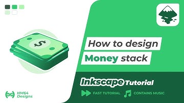 inkscape fast tutorial - Design Money stack