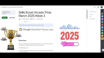 [NEW2025] Skills Boost Arcade Trivia March 2025 Week 3 || #qwiklabs || Google Cloud Arcade 2025
