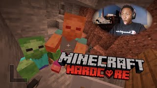 PLAYING MINECRAFT HARDCORE MODE FOR THE FIRST TIME (i hate zombies)