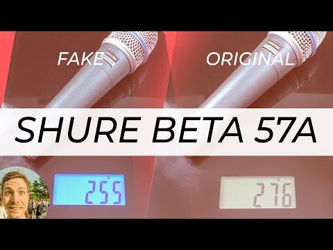 Shure BETA 57A Counterfeit vs Original — Comparison and Differences