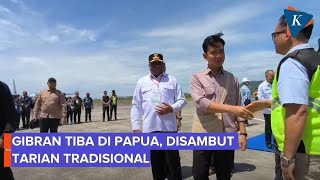 Kunjungan Kerja ke Papua, Gibran Disambut Tarian Tradisional
