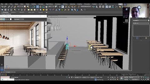 3DsMax Tutorials, Learn 3D Modeling  & Texturing a Restaurant Interior from Scratch in 3dsmax (P4)