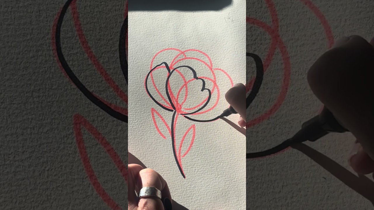 The basics of sketching a flower! 