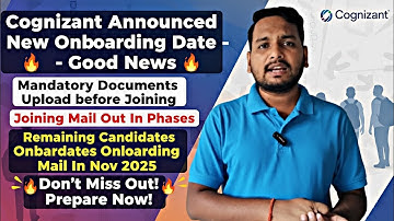 Cognizant Mass Onboarding 🔥: NEW Joining Date & Documents MANDATORY | Phased Mails to Nov 2025! 