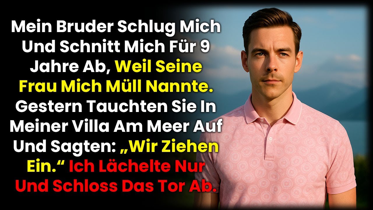 Mein Bruder nannte mich 9 Jahre lang ‚Abschaum‘ – dann wurde ich CEO und kaufte eine Villa am Meer…