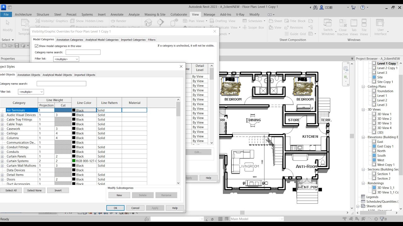 how to create graphic details on building plan in Revit 2023 YouTube