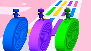 LAYERS ROLL game HIGH SCORE🌈👮🏻‍♂️💕 Gameplay All Levels Walkthrough iOS, Android New Game 3D ProGames screenshot 5