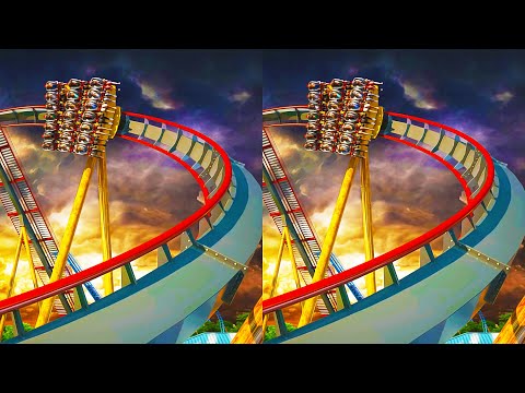 3D Roller Coasters Collection 998 VR Videos 3D SBS [Google Cardboard VR Experience] VR Box VRCoaster