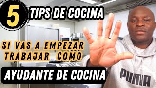 5 TIPS de COCINA si quieres TRABAJAR en un RESTAURANTE | mis  consejos BASICOS para EMPEZAR