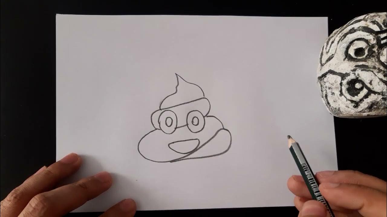 How to draw emo Pou 🖤 