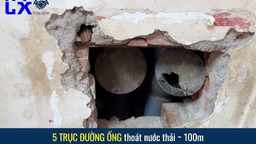 Thông tắc 5 trục đường ống nước thải chung cư CT2A, KĐT Mỹ Đình 2