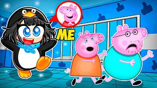 Pranking My FAMILY as GUGU GAGA PENGUIN in Roblox Prison..
