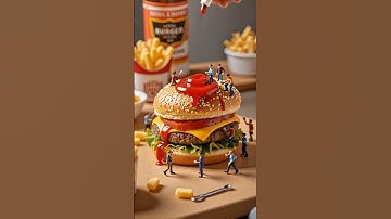 Top 10 AI Tools for Video & Pics AI Magic Unveiled 🍔 Tiny Men & Burgers Come to Life #aivideo