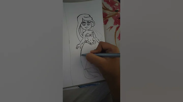 #little mermaid cute drawing #simple and easy