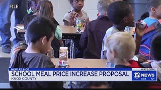 Knox County Schools to vote on price increase for meals