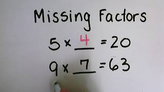 Missing Factors