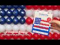 Freedom Flag Balloon Creation Tutorial - Easy DIY Balloon Flag Decor 🇺🇸🎈