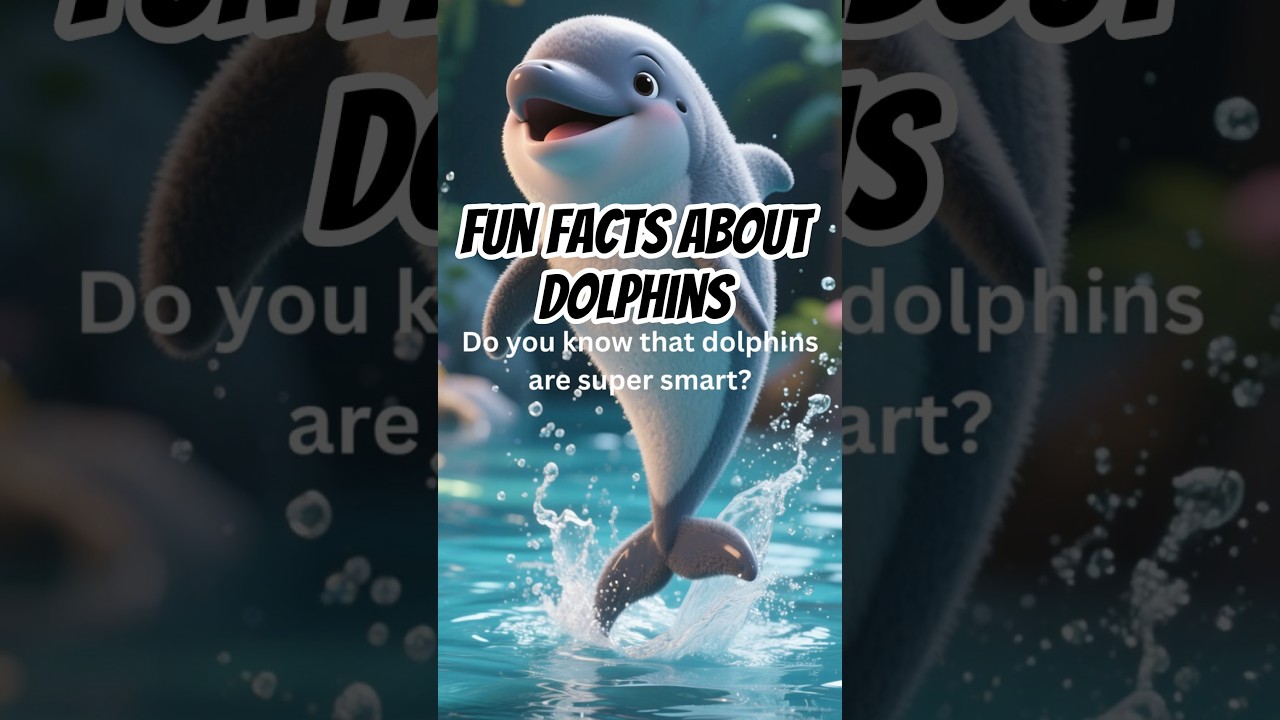 5 Fun Facts about Dolphins for kids | AI Animated | 