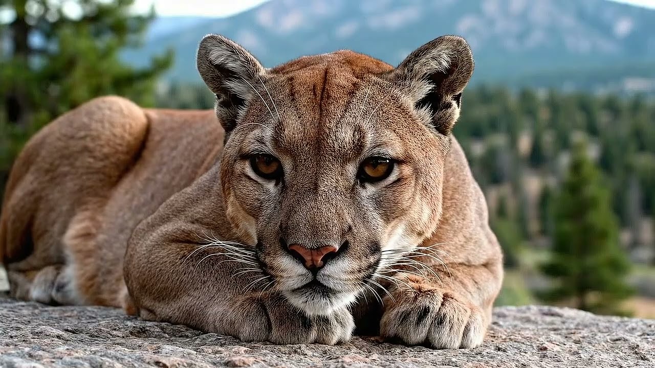 🐻 Yellowstone 4K Grizzlies, Wolves & Cougars  Ultra Realistic AI Documentary