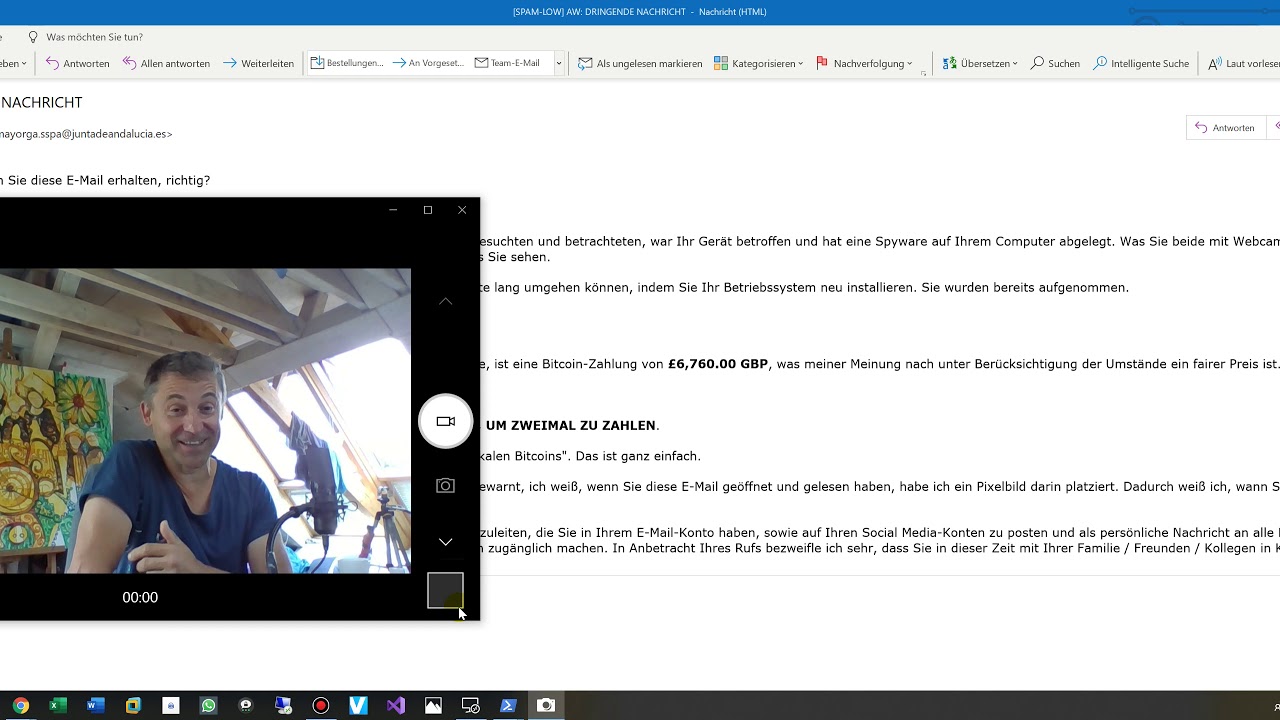 ☣️ Bitcoin Erpresser über Pornoseiten Malware : Bitte NICHT BEZAHLEN