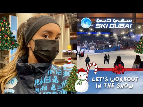 Doing a 1 hour HIIT workout in the snow! ❄️🥶 | Ski Dubai x F45 Fitness | VLOG ✨