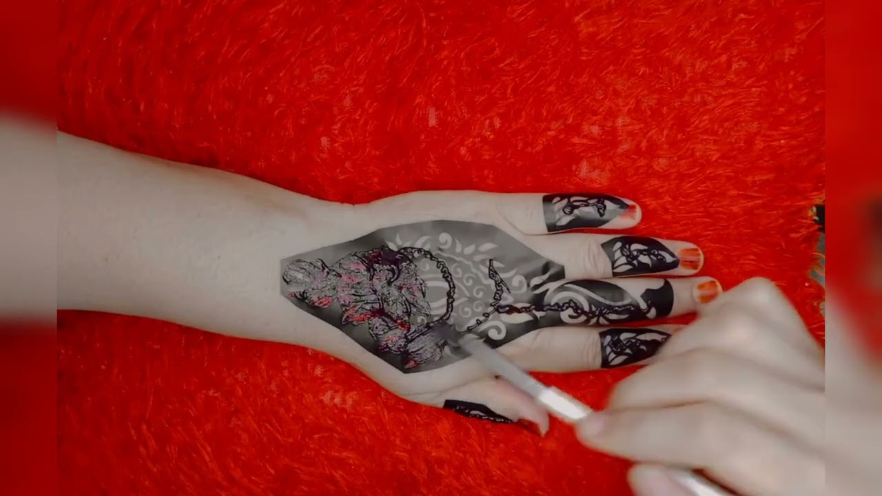 beautiful mehndi sticker design