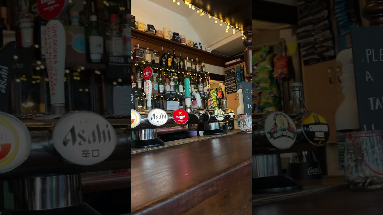 Brighton pub… a table AT the bar!