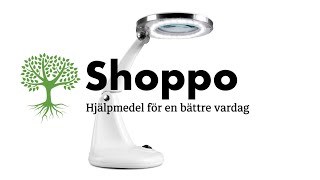 Stort förstoringsglas med fot