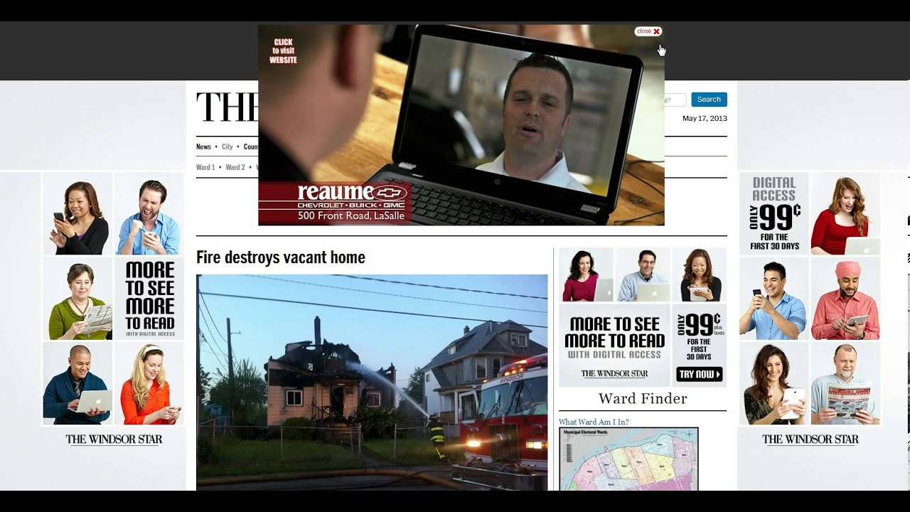 An Expandable Leaderboard with Video on windsorstar.com