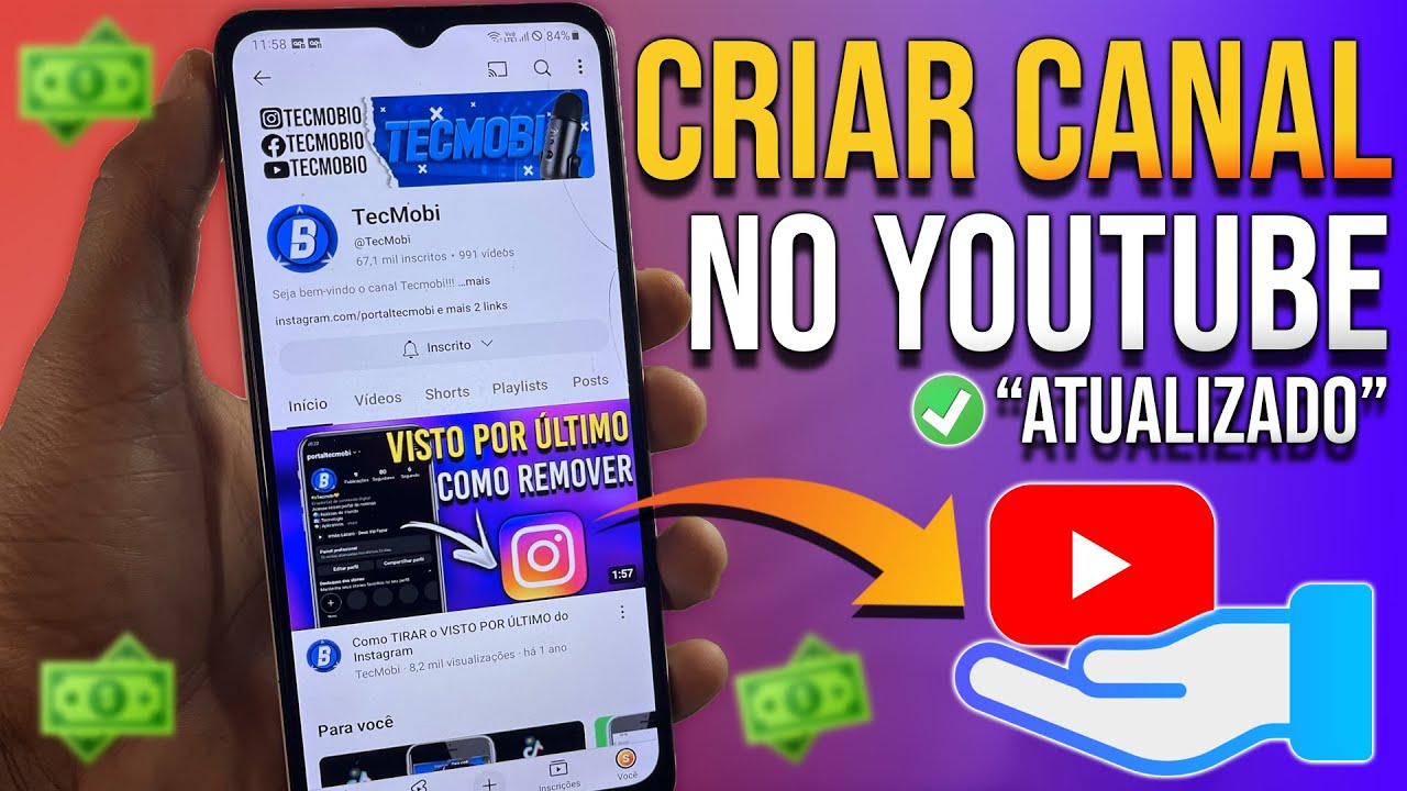 Como CRIAR UM CANAL NO YOUTUBE pelo CELULAR - YouTube