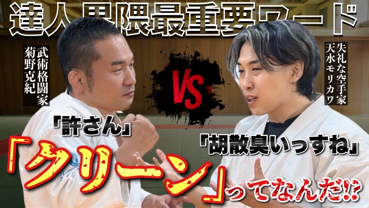 【武術の闇？】なぜ達人技は弟子にしか効かないのか？菊野克紀が語る「クリーン」の正体！