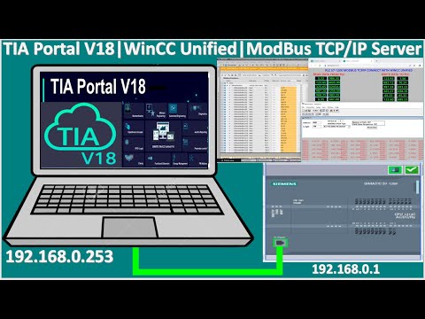 PLC S7-1200 Modbus TCP/IP Server full tutorial