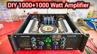 DIY 1000+1000 Watt High Power Amplifier | Using Tranjestor 2sc 5200 & 2sa 1943 | 2000W Sound Testing
