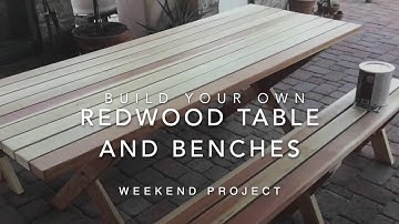 Build a Six-person Picnic Table with Separate Benches