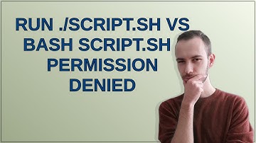 Unix: Run ./script.sh vs bash script.sh - permission denied