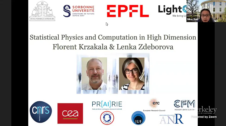 Statistical Physics and Computation in High Dimens...