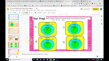 Adding & Subtracting Integers Google Slides