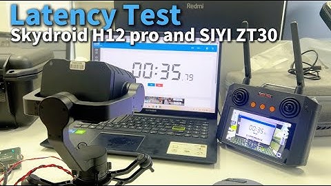 Skydroid H12 pro with SIYI ZT30 Connection delay test #SIYI #skydroid  #drone