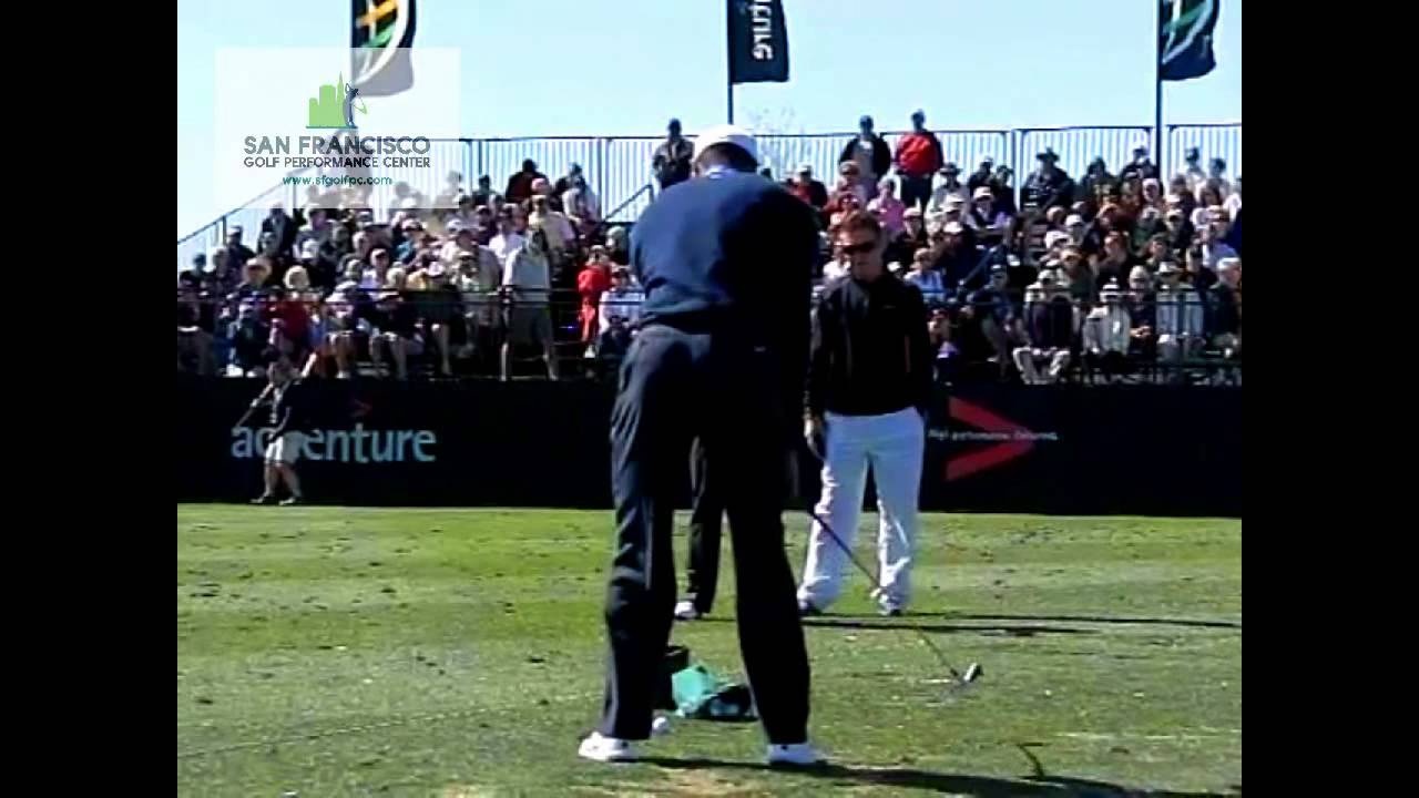 Tiger Woods Golf Swing 2013 Rear View YouTube