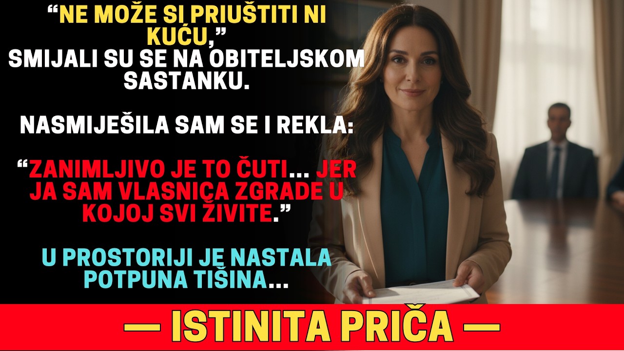 Na obiteljskom sastanku nazvali su me „siromašnom” — a onda sam pokazala vlasnički ugovor