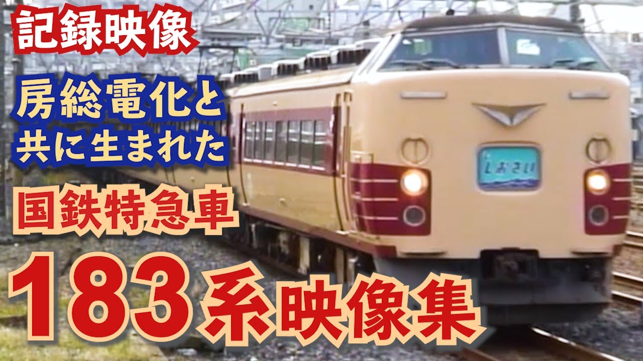 【特急と言えばコレ！】房総電化と共に生まれた　国鉄特急183系映像集