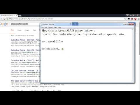 How to find vulnerable site by countrydomaintarget specific site HD