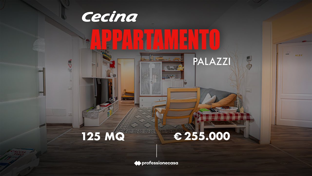 📍CECINA – San Pietro in Palazzi 🏡 Appartamento RISTRUTTURATO con GIARDINO di 170 mq e CANTINE 🌷!