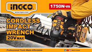 20V 1750Nm Brushless Cordless Impact Wrench Ingco Ciwli20175