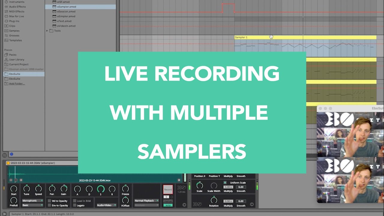 EboSuite Quick-tip - Live Recording with multiple samplers - YouTube
