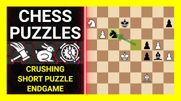 Chess Puzzles to Practice. Themes: Crushing, Short puzzle, Endgame. Learn Chess